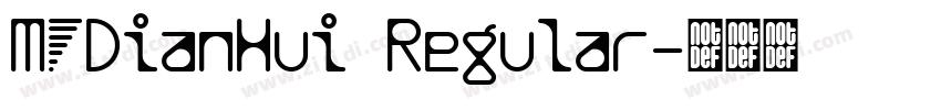 MFDianHui Regular字体转换